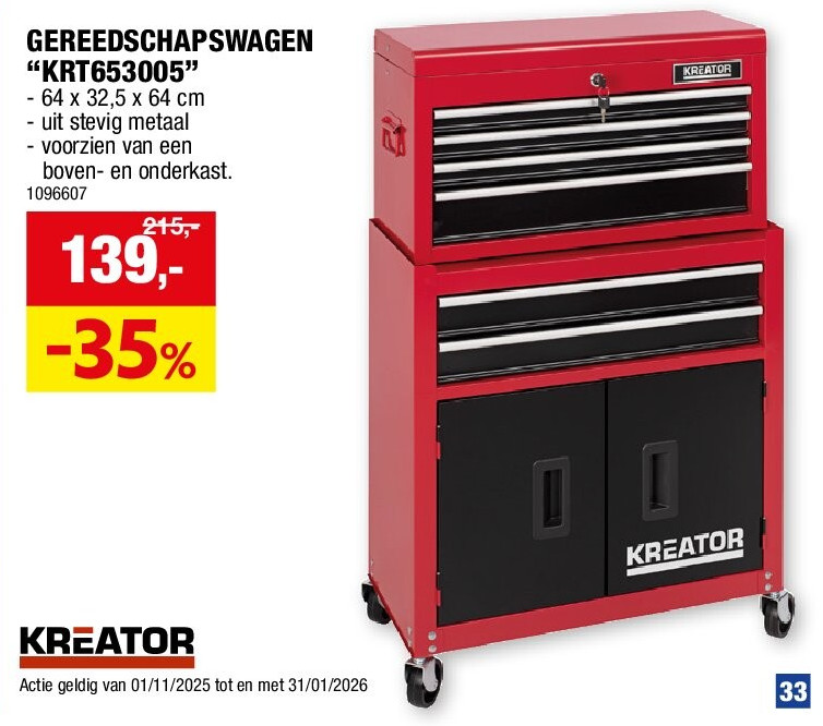 GEREEDSCHAPSWAGEN “KRT653005”