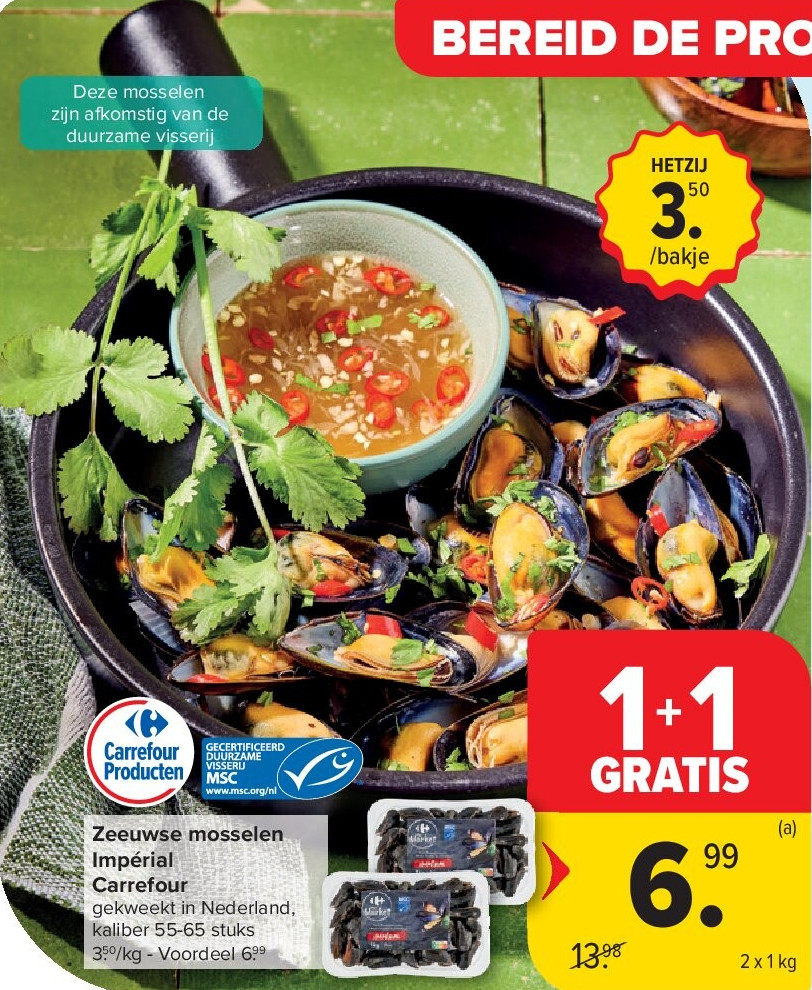 Zeeuwse mosselen Impérial Carrefour