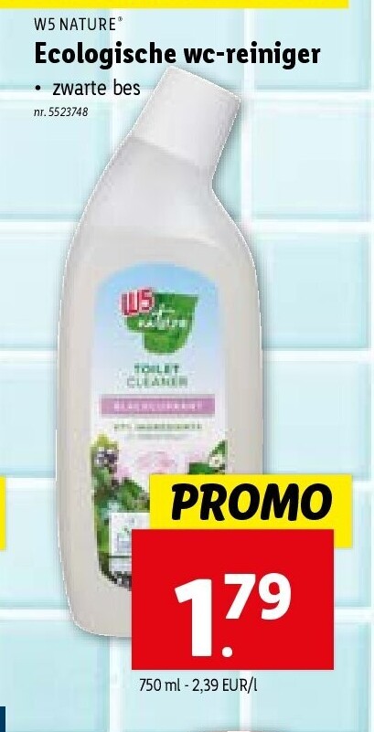 Ecologische wc-reiniger