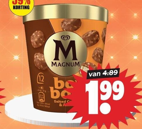 Magnum Bonbon salted caramel & almond