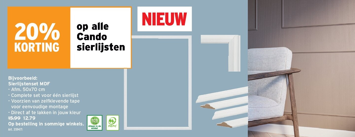 Sierlijstenset MDF