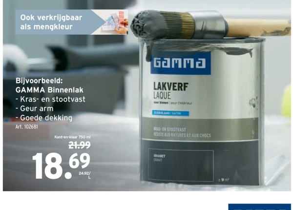 GAMMA Binnenlak