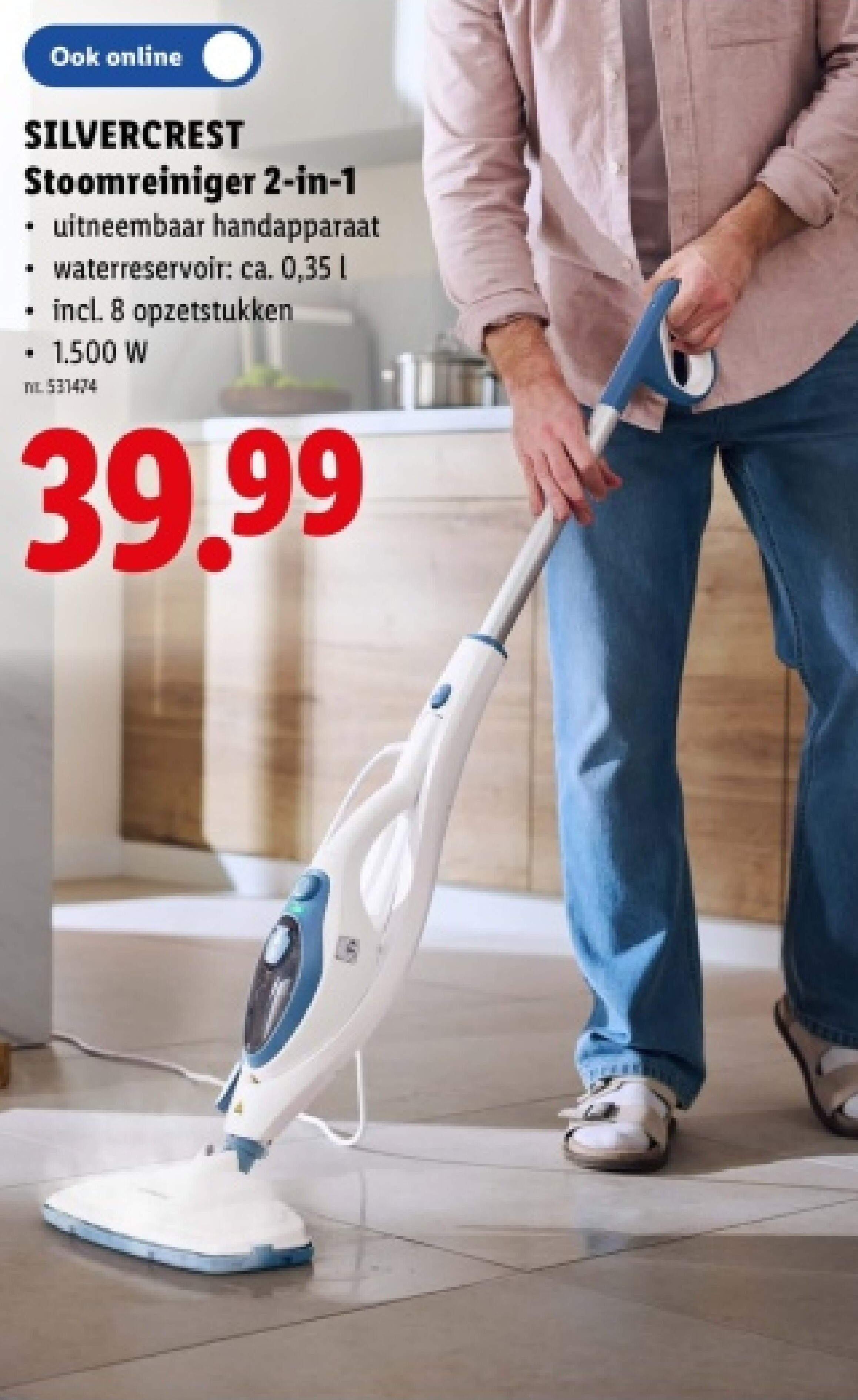 Stoomreiniger 2-in-1