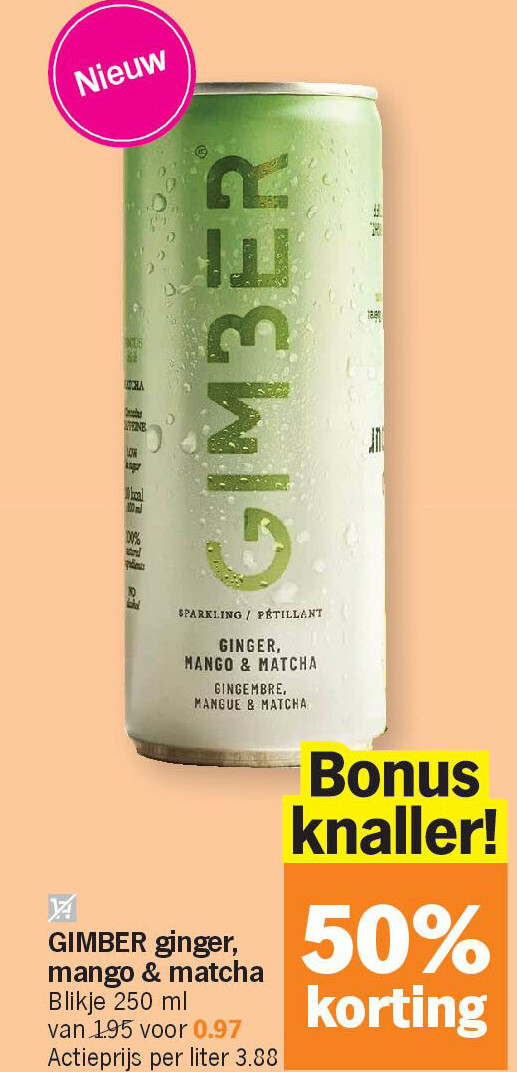 GIMBER ginger, mango & matcha