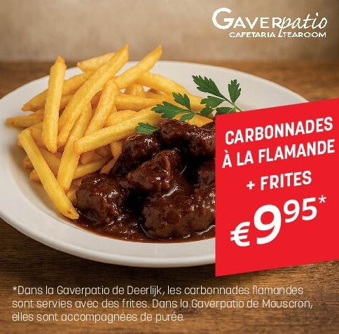 CARBONNADES À LA FLAMANDE + FRITES