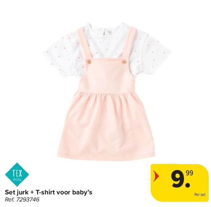 Set jurk + T-shirt voor baby’s