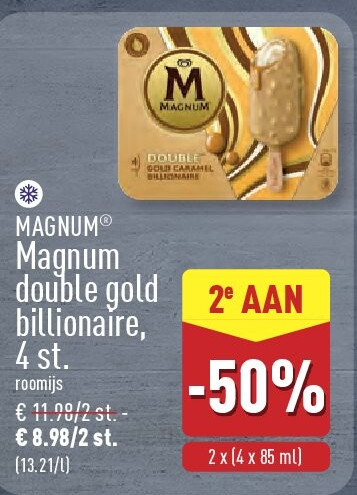 Magnum double gold billionaire, 4st.
