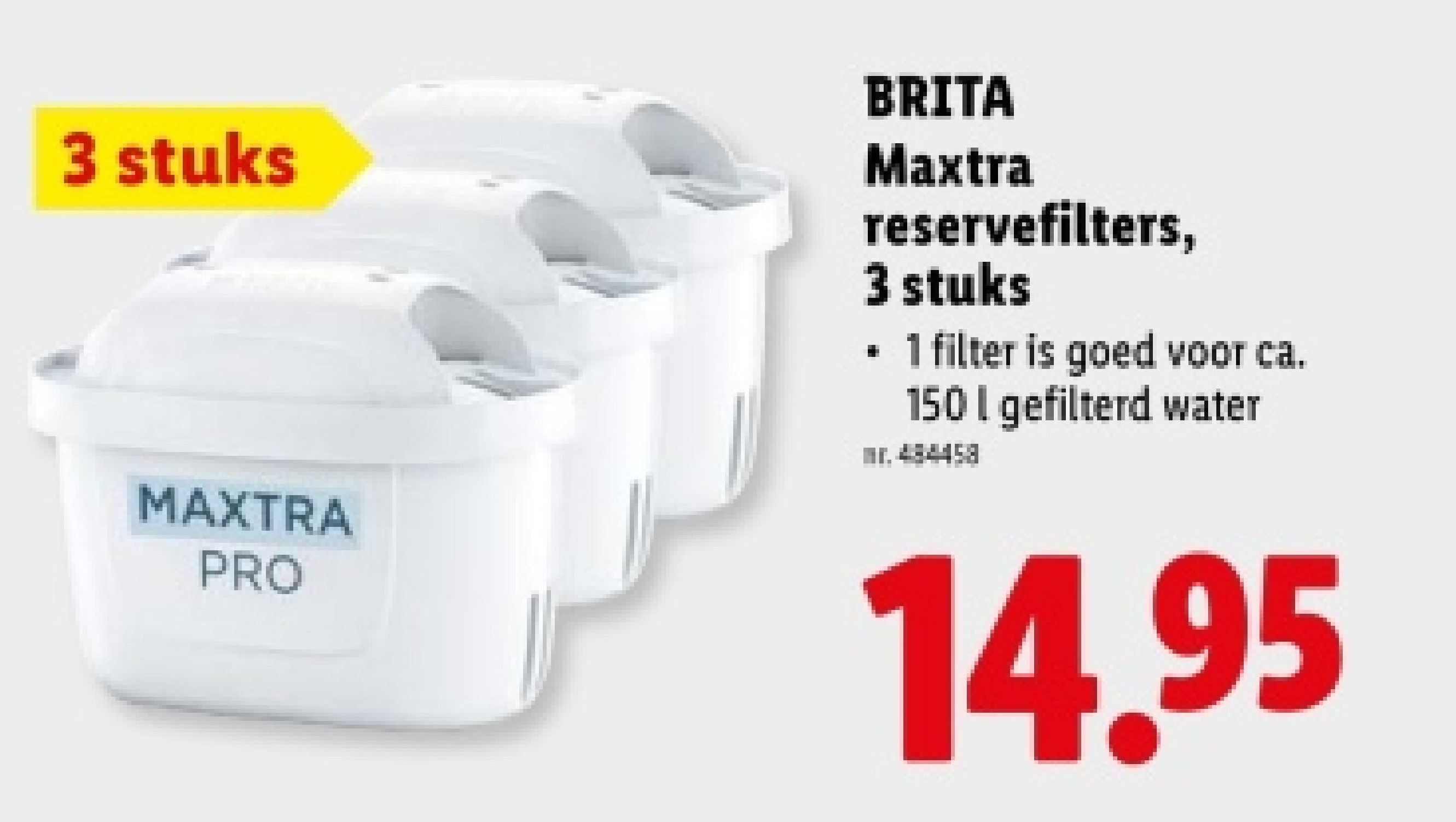 Maxtra reservefilters, 3 stuks