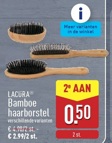 Bamboe haarborstel