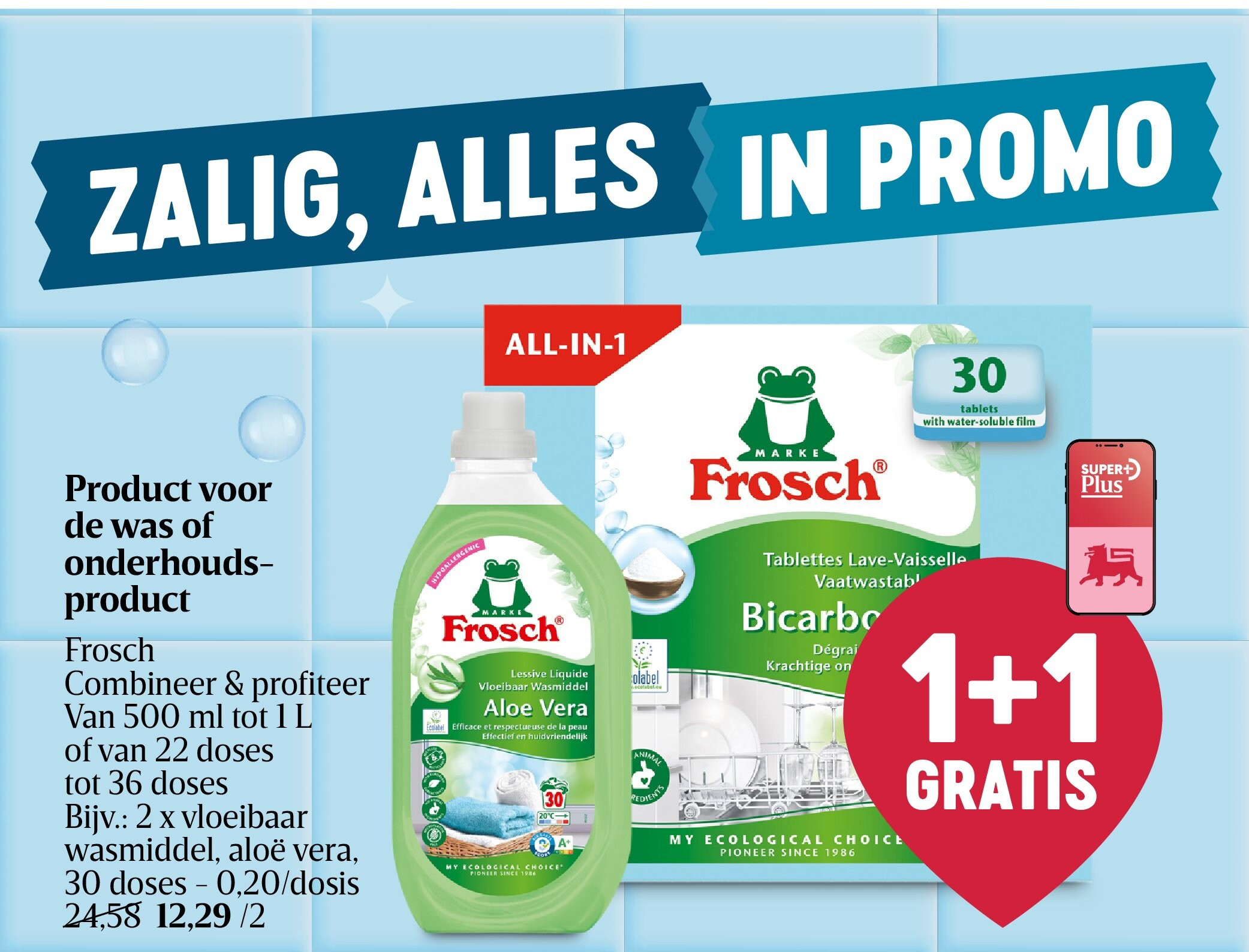Product voor de was of onderhoudsproduct