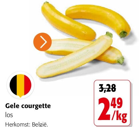 Gele courgette