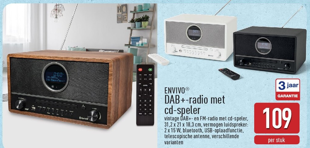 DAB+-radio met cd-speler