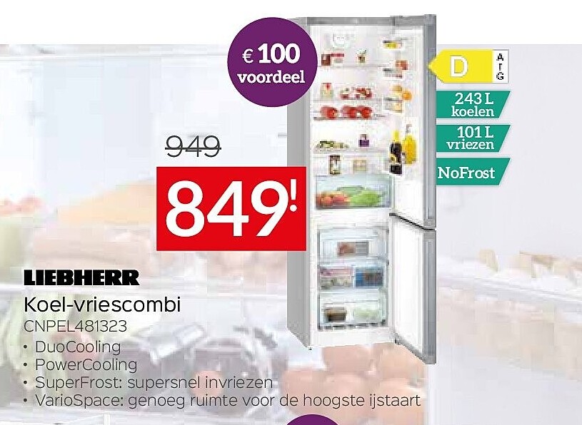 Koel-vriescombi CNPEL481323