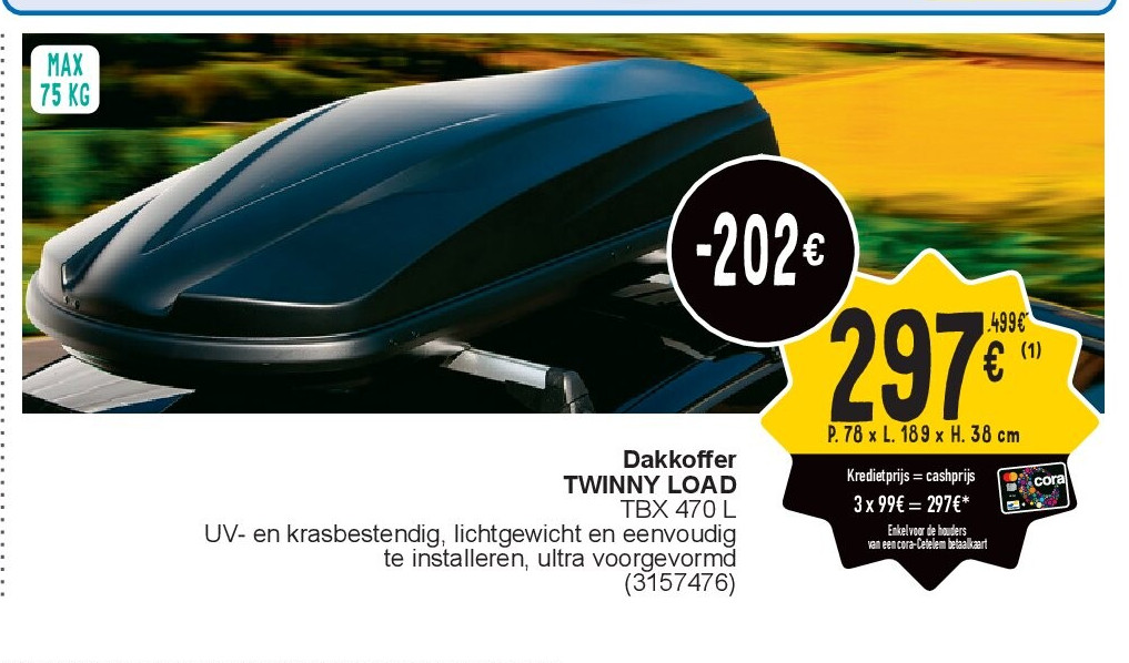 Dakkoffer TWINNY LOAD