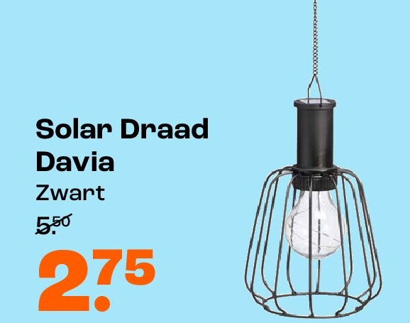 Solar Draad Davia Zwart