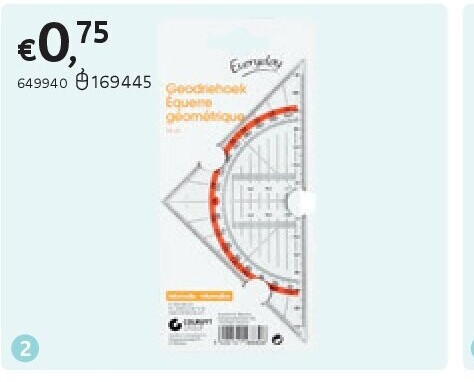 EVERYDAY GEODRIEHOEK 16 CM