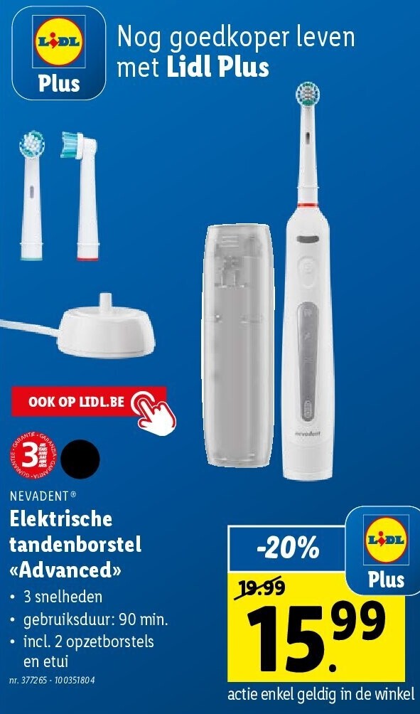 Elektrische tandenborstel «Advanced»