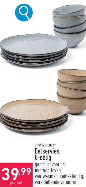 Eetservies, 8-delig