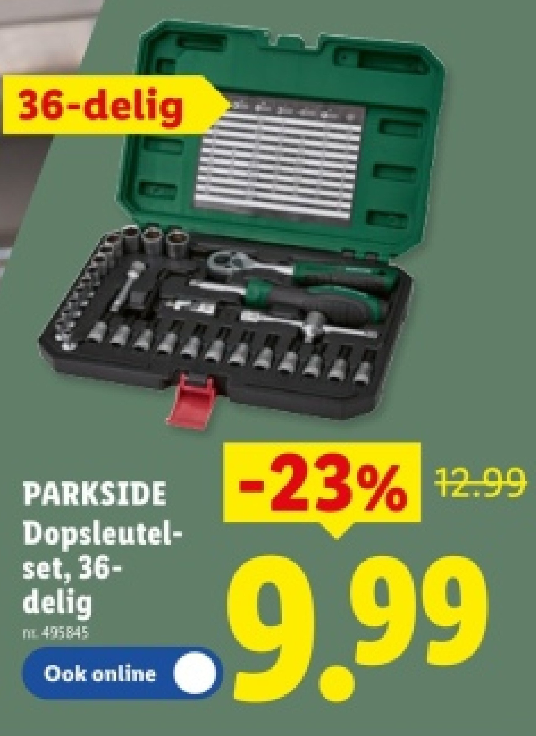 Dopsleutelset, 36- delig