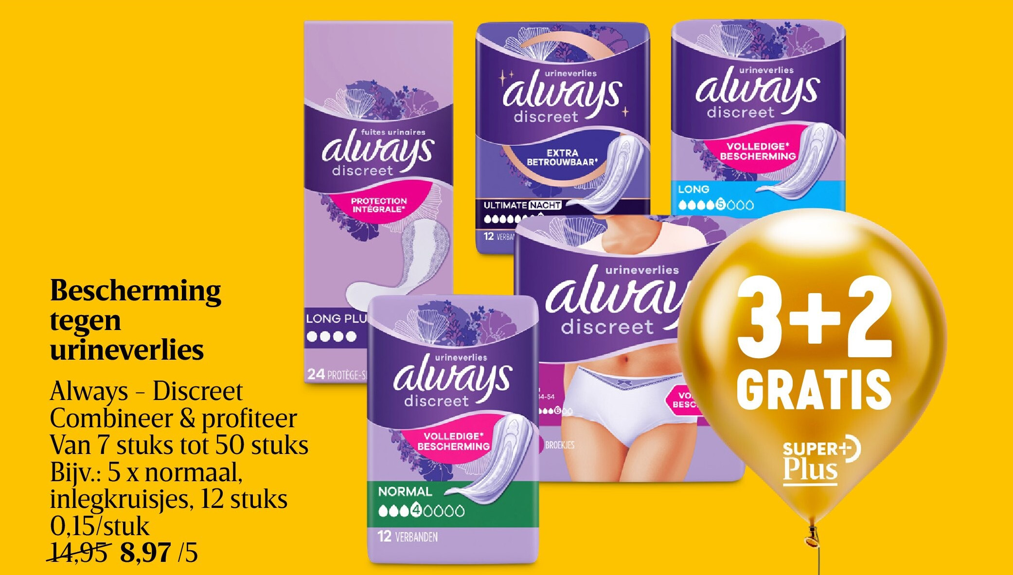 Bescherming tegen urineverlies