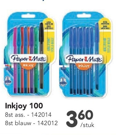 Inkjoy 100 8st ass. - 142014 8st blauw - 142012