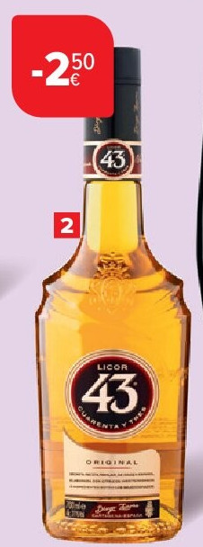 Licor 43 - Original (31%) of Crème Brûlée (16%)