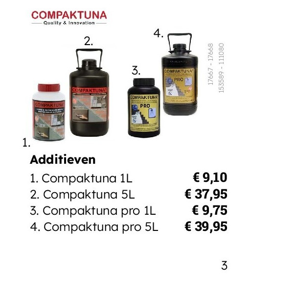 Additieven. Compaktuna pro 1L