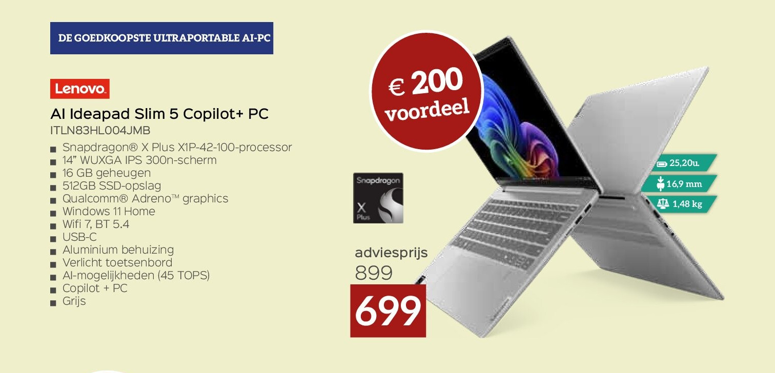 Lenovo AI Ideapad Slim 5 Copilot+ PC