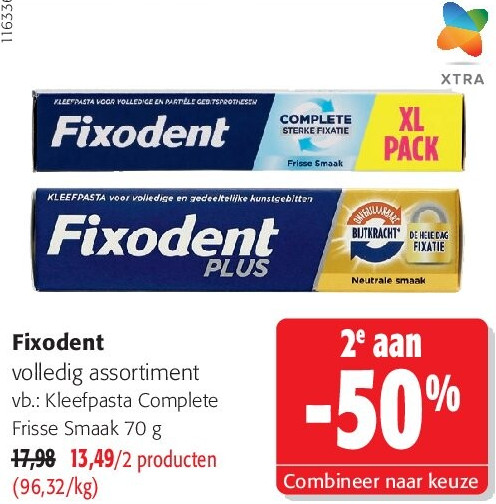 Fixodent volledig assortiment
