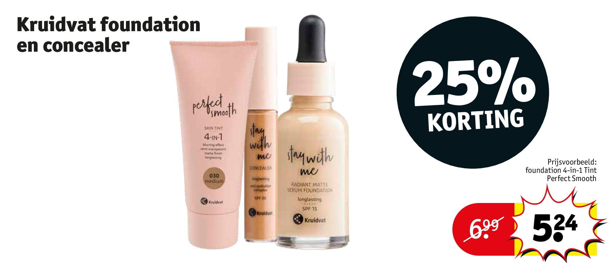 Kruidvat foundation en concealer
