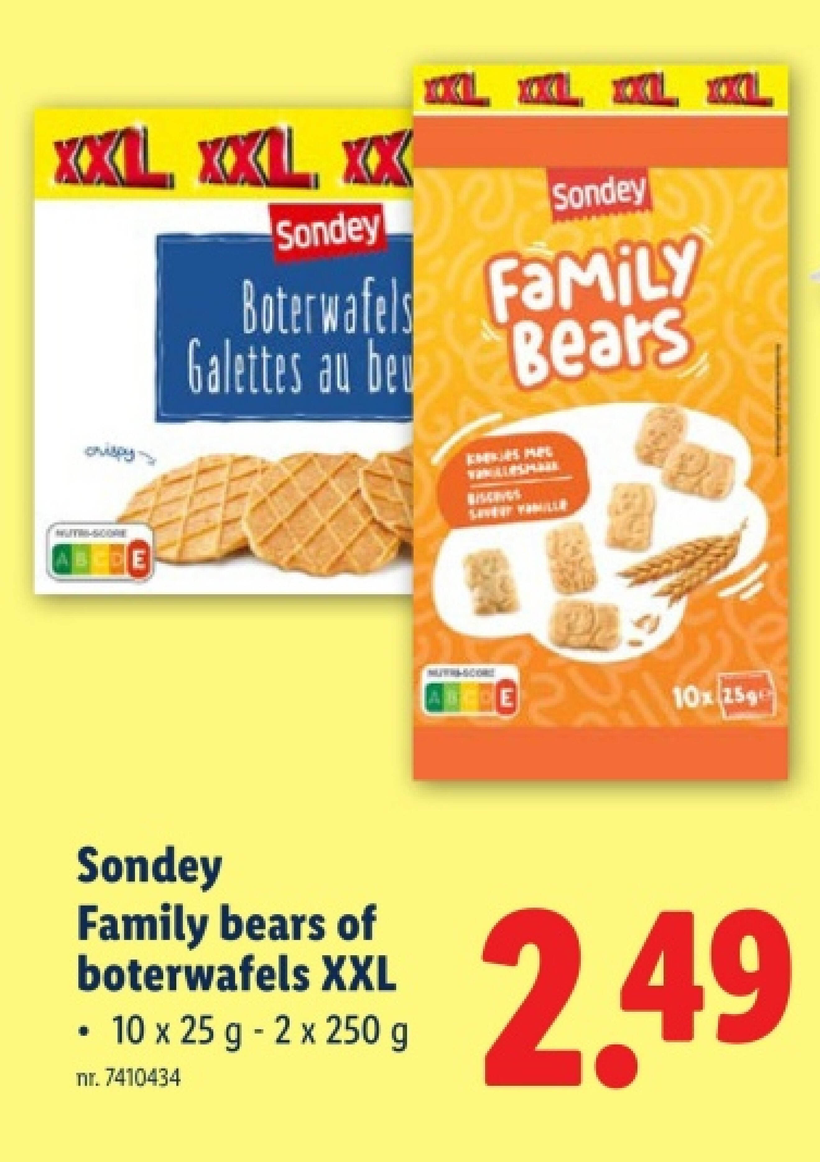 Family bears of boterwafels XXL