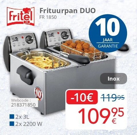 Frituurpan DUO