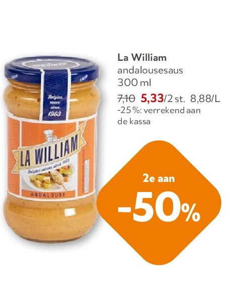La William andalousesaus 300 ml