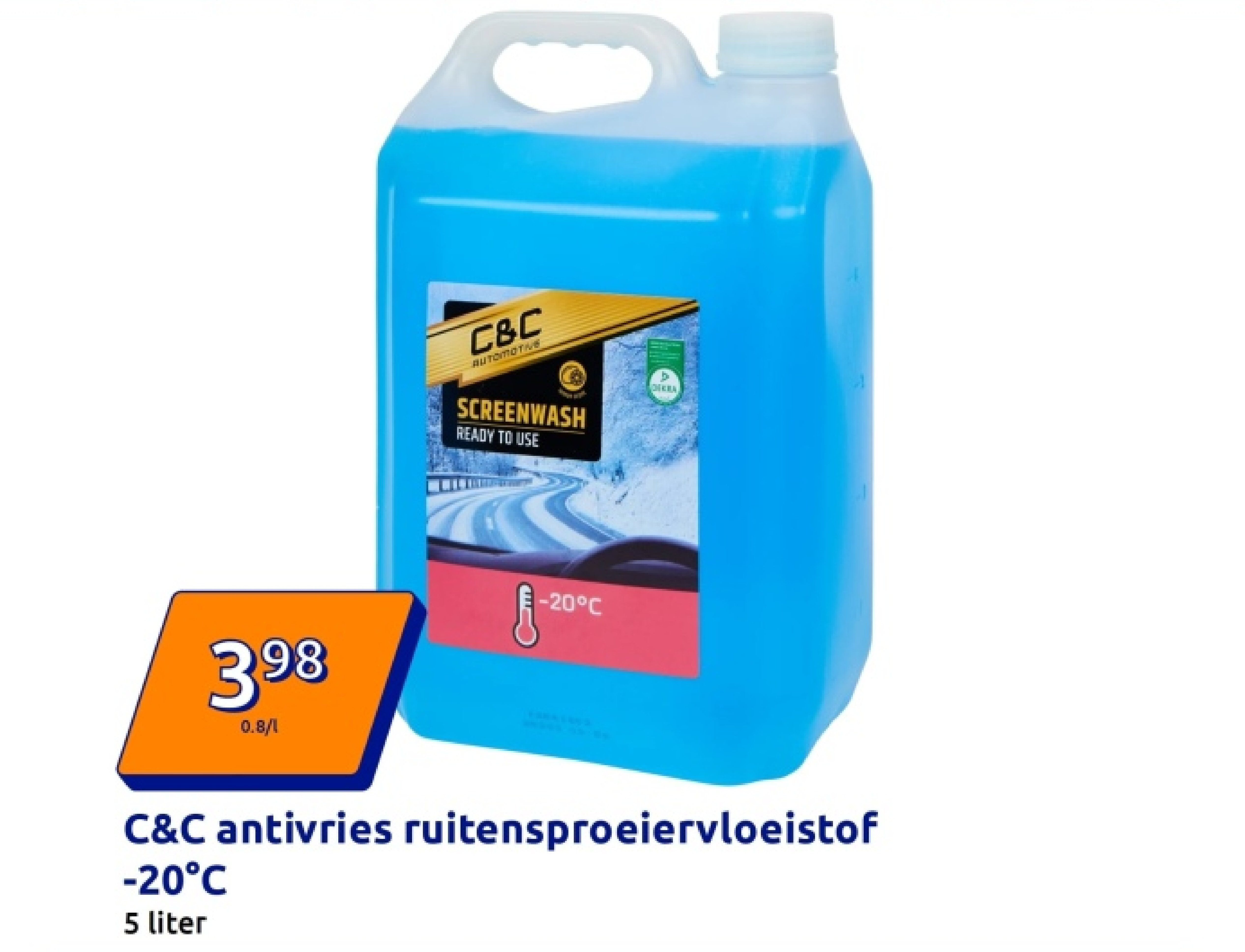 C&C antivries ruitensproeiervloeistof -20°C