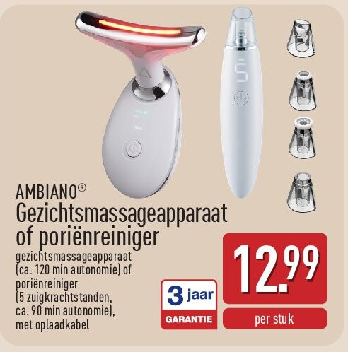 Gezichtsmassageapparaat of poriënreiniger