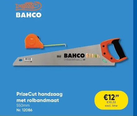 PrizeCut handzaag met rolbandmaat 550mm Nr. 12086