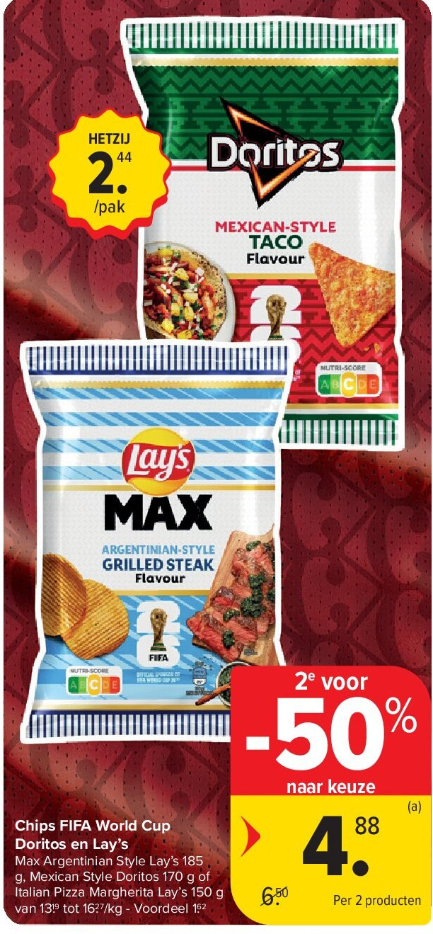 Chips FIFA World Cup Doritos en Lay’s