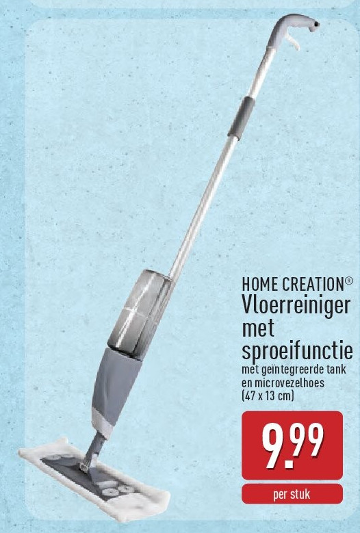 Vloerreiniger met sproeifunctie