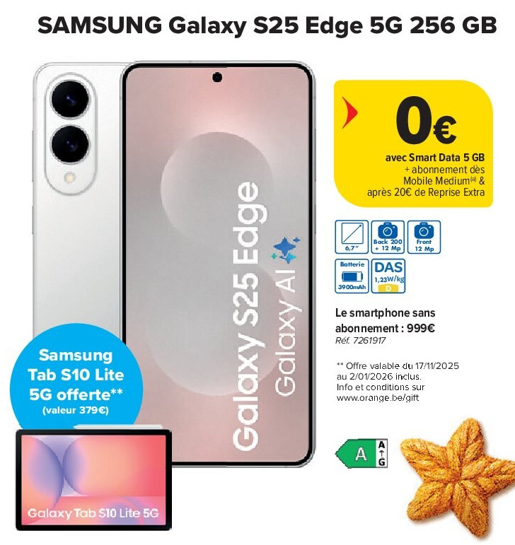 SAMSUNG Galaxy S25 Edge 5G 256 GB