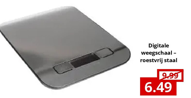 Digitale weegschaal – roestvrij staal