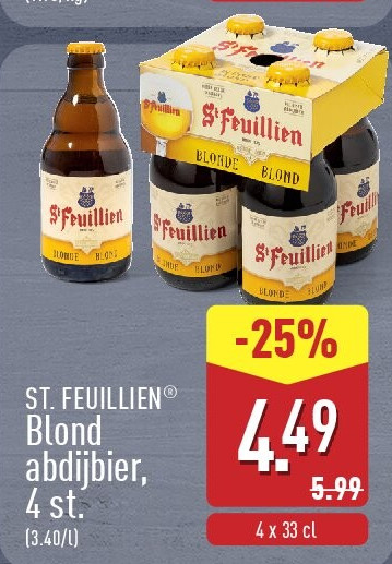 Blond abdijbier, 4st.