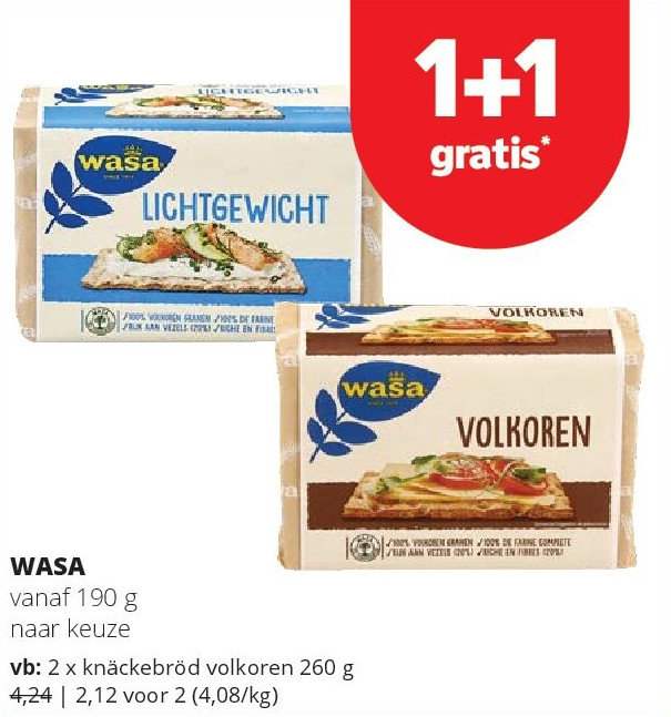 WASA vanaf 190 g