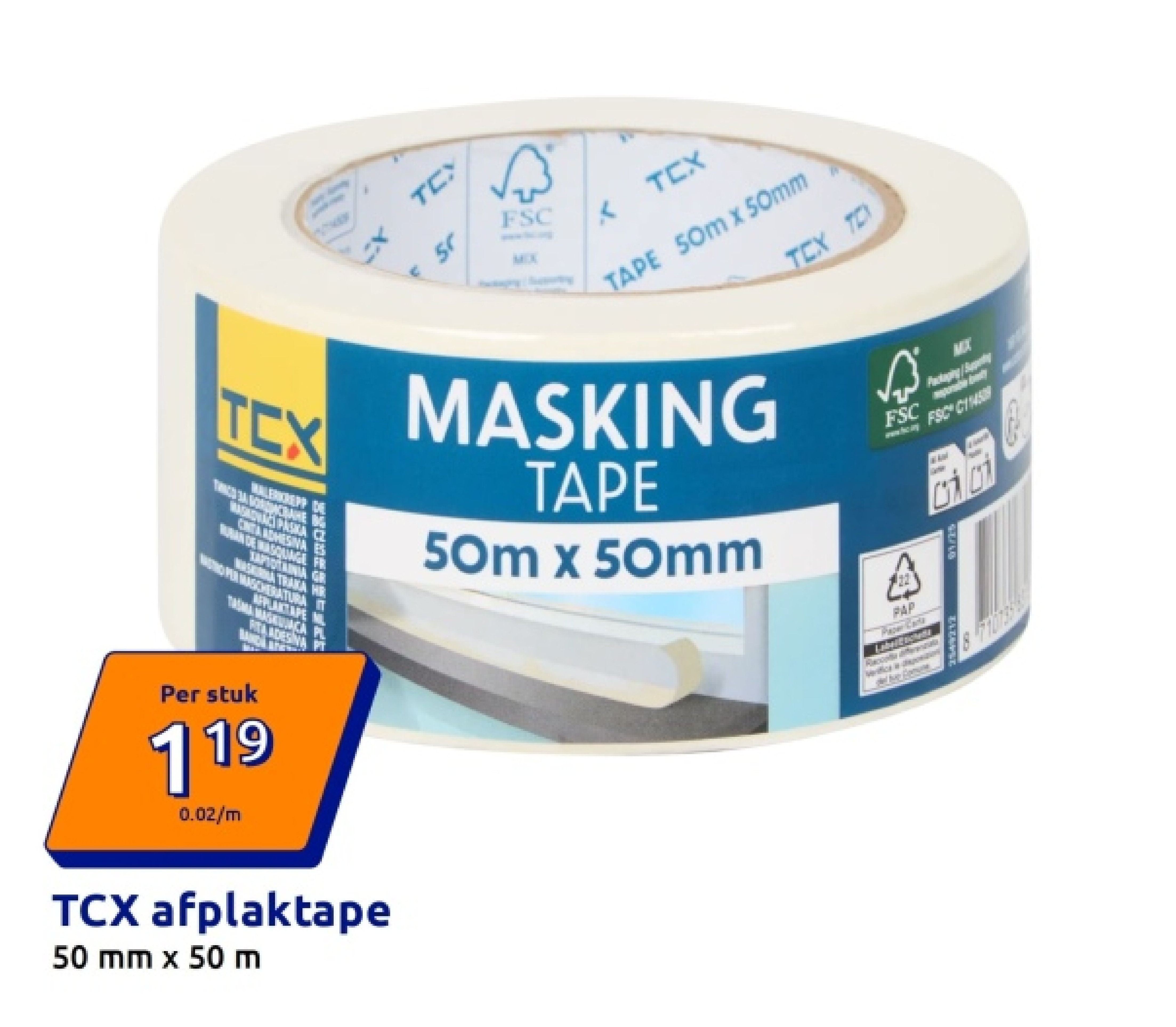 TCX afplaktape