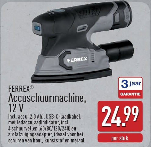 Accuschuurmachine, 12V
