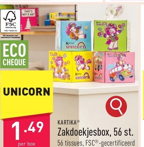 Zakdoekjesbox, 56 st.
