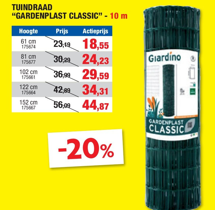TUINDRAAD “GARDENPLAST CLASSIC” - 10 m