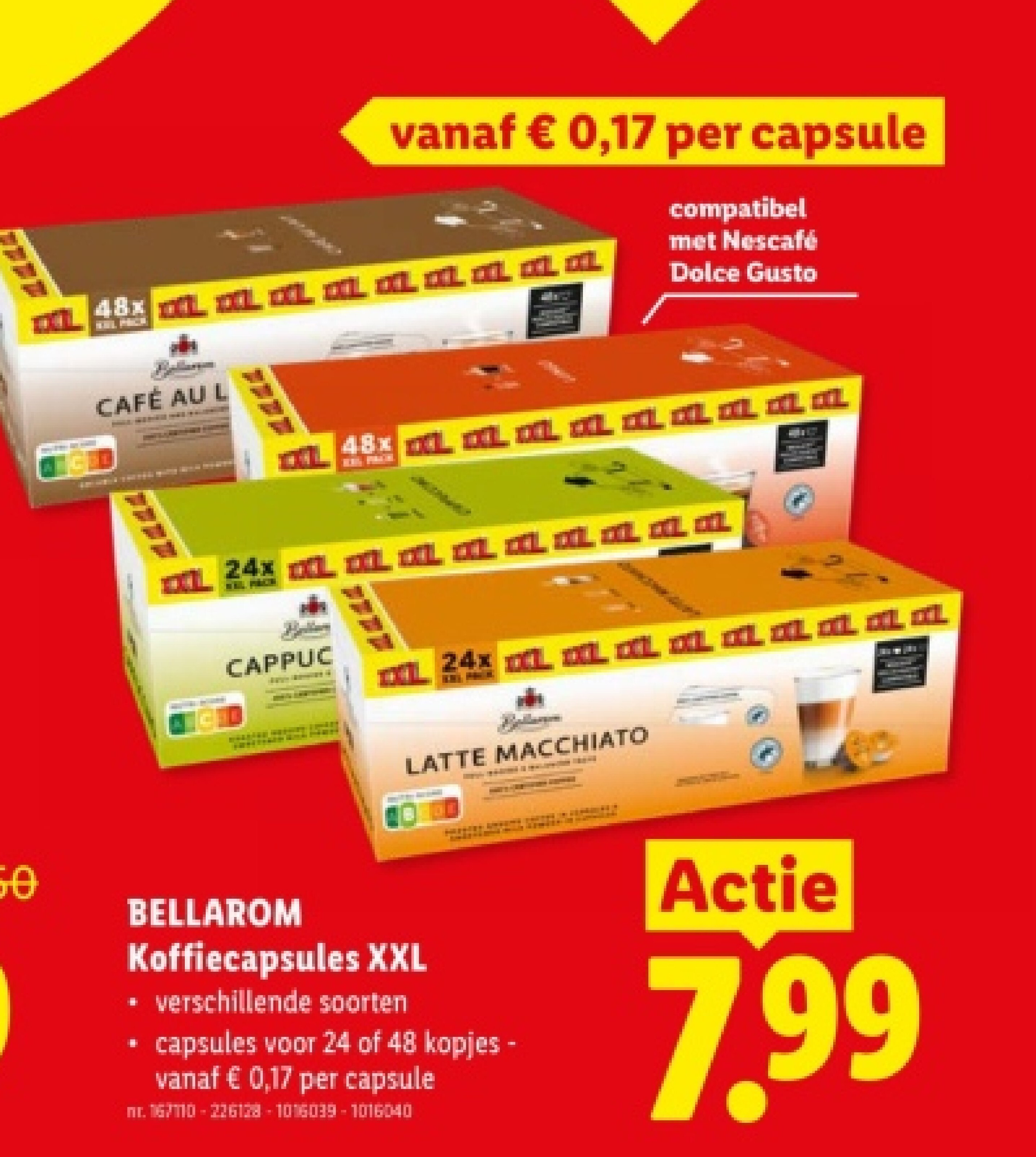 BELLAROM Koffiecapsules XXL