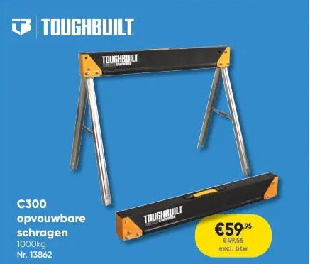 C300 opvouwbare schragen 1000kg Nr. 13862