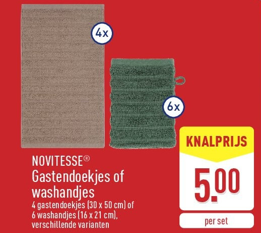 Gastendoekjes of washandjes