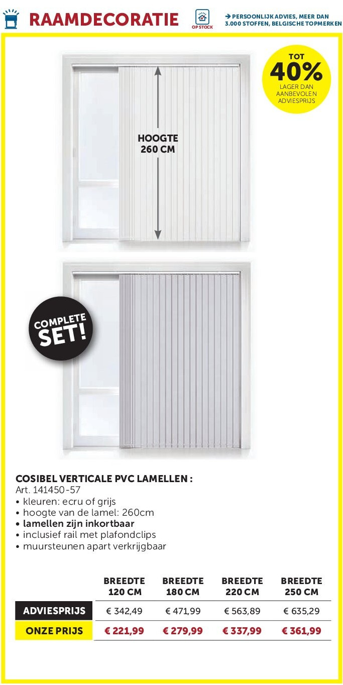 COSIBEL VERTICALE PVC LAMELLEN :